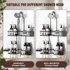 REINHARDT Adjustable Shower Caddy Hanging Rustproof Shower Caddy for Handheld
