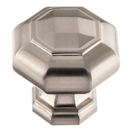 Atlas Homewares 418 Elizabeth 1-3/4 Inch Diameter Geometric Cabinet Knob, Brushed Nickel