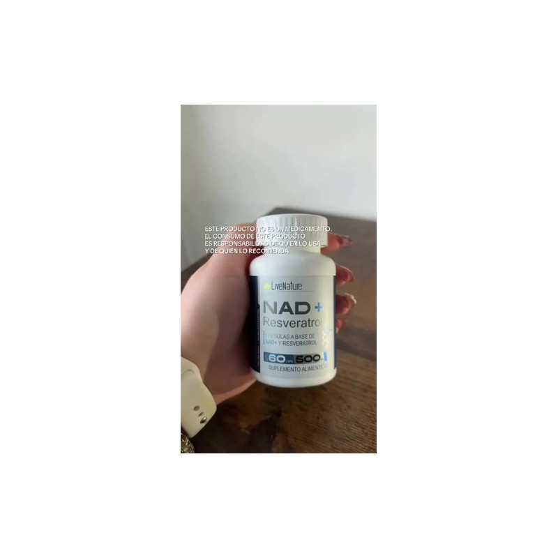 Nad Resveratrol 2 Piezas 120 Caps Live Nature Antioxidante