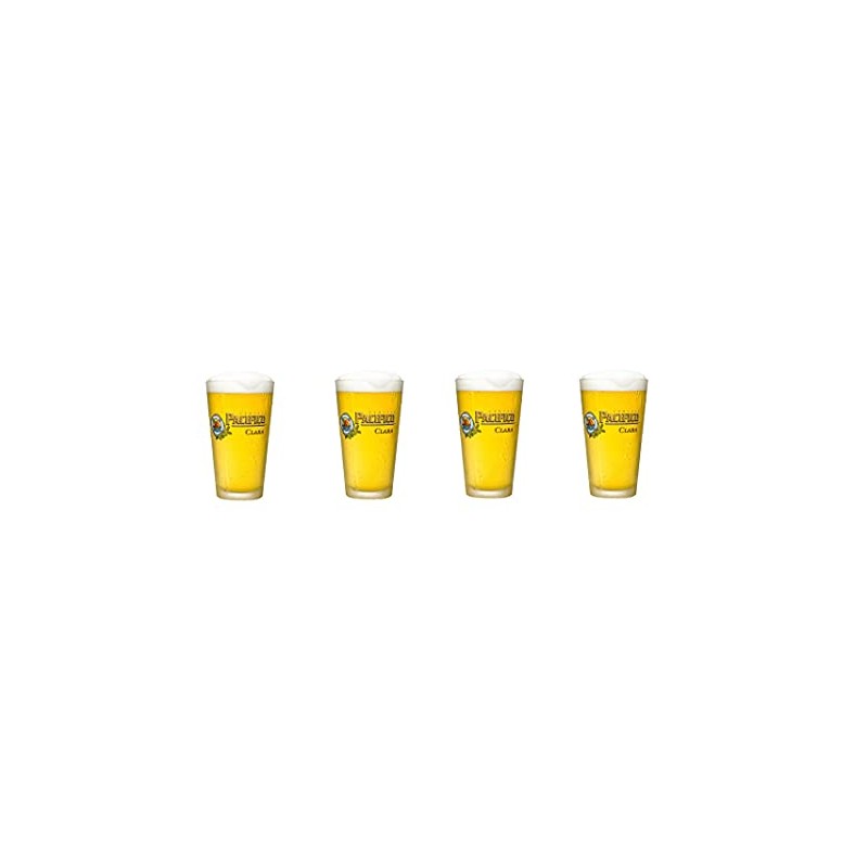 Pacifico Cerveza Mexican Beer Pint Glass | Set of 4