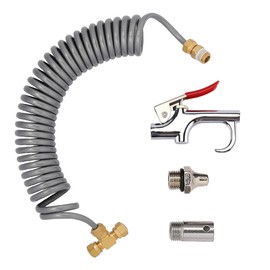 Air Duster Gun Truck Air Duster Tool, 3.5m Recoil Schlauch, 1/4 Zoll NPT Gewinde, 90psi Luftblaspistole, Reinigungspistole, komprimiertes geblasenes Staubpistolen-Set