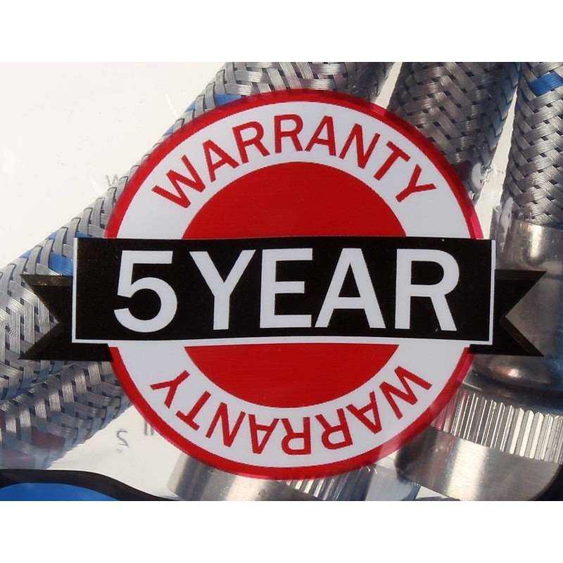 Braided Stainless Steel Ice Maker Water Supply Hose - 10