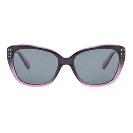 Piranha Quinn Women's Polarized Sunglasses with Gradient Purple Frames and Smoke Lens