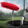 Sahara PU Leather Blade Putter Head Cover, Red (Fits Most