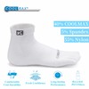 KWUKOTY 4 Pairs Coolmax Core Sports Toe Running Socks for