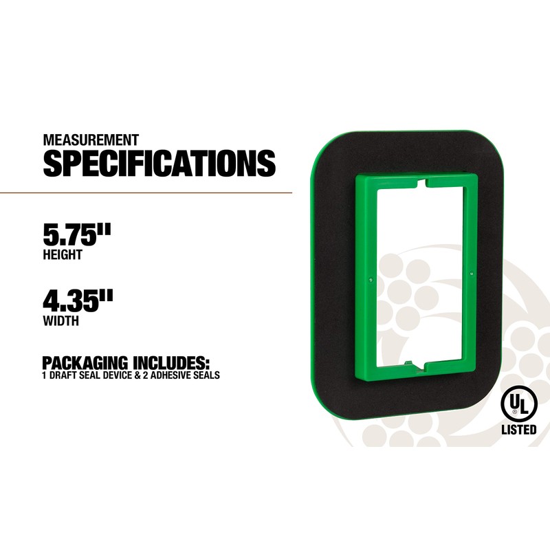 Madison Electric Products MDSK1G 1-Gang Draft Seal Kit