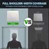 JFJIARUI 10 Inch Metal Rainfall Shower Head with Handheld Spray