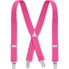 Playshoes Unisex Kids Fully Adjustable Elasticated Suspenders Braces, Pink, 60