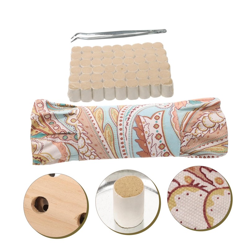KICHOUSE Neck Pillow for Recliner Moxibustion Box Wooden Cervical Support