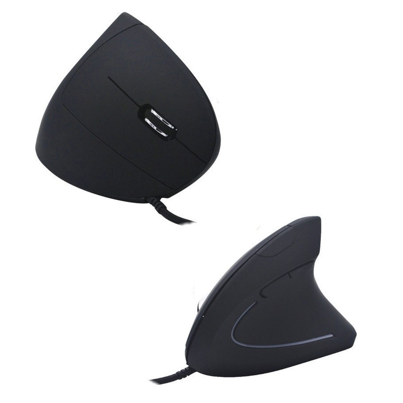 Optical Wired Vertical Mouse Non Slip Matte Surface High Sensitivity