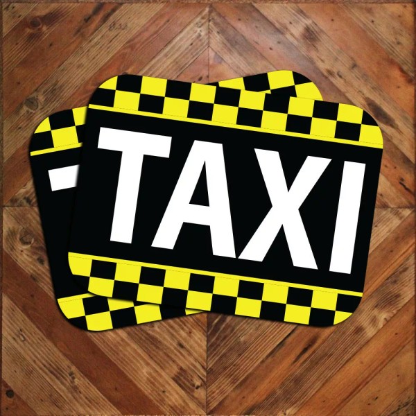 creativeRCgraphics.com Large 12"x18" Pair of TAXI Service Car Door Magnet