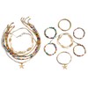 ZORVUJI Muschelkette Damen Set Bunt Boho Schmuck mit Muschel Armband