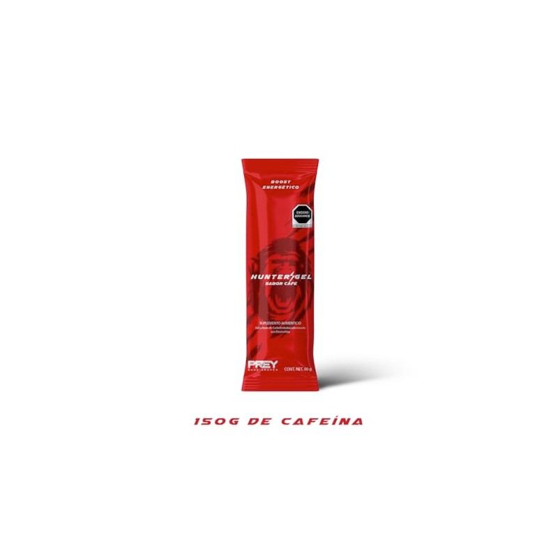 Hunter Gel Sabor Caf Energtico Semilquido con Electrolitos Bolsa con
