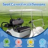 PZWLI 4PCS Golf Cart Seat Covers Kit, Front and Rear