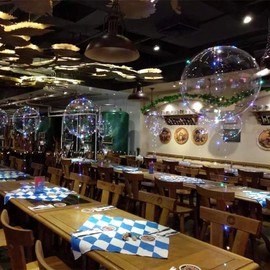 10 PACKS LED Bobo Balloons,Transparent LED Light Up Balloons,Helium Style Glow Bubble Balloons with String Lights for Party Birthday Wedding Festival Decorations (Colorful)