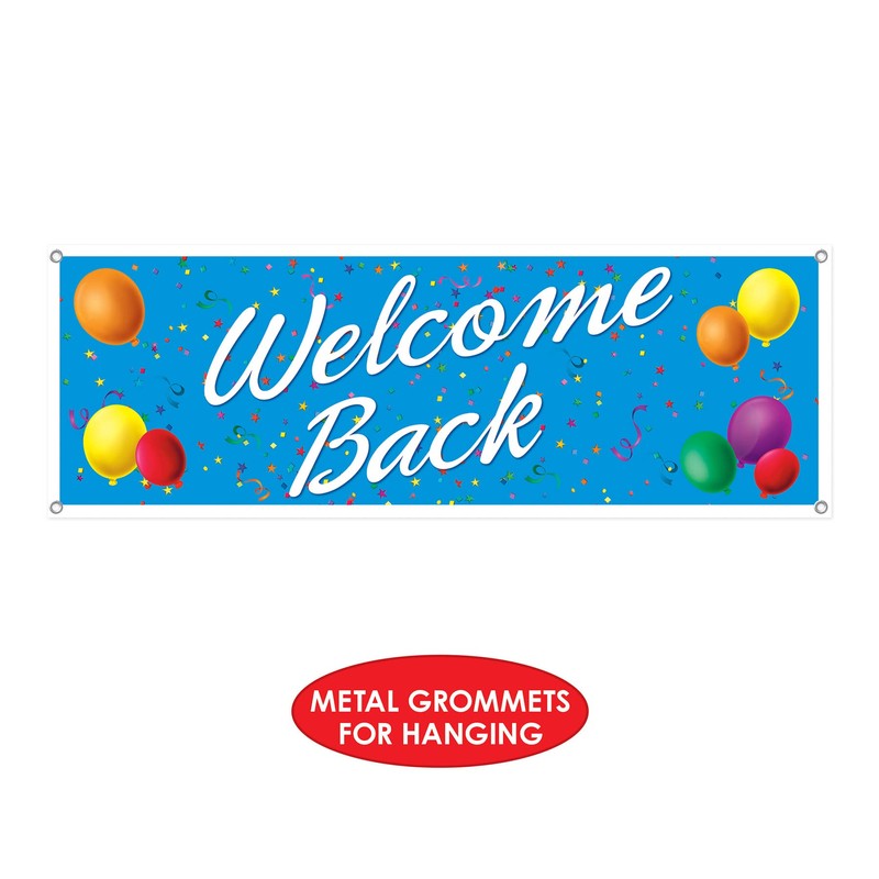 Beistle Welcome Back Sign Banner Pack of 2
