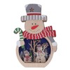 Luminous Christmas Ornament LED Light Emitting Wooden Christmas Decorations Ornaments