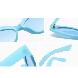 QUINTRA Street Shot Glasses PC Frame Sunglasses Sun Over Glasses, blue, One Size