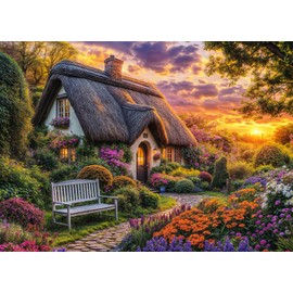 Cottage Life Jigsaw Puzzles for Adults 1000 Piece Country Life Jigsaws 1000 Pieces for Adults