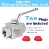 Ufixed 1" High Pressure Hydraulic Ball Valve,4500 psi,No Leak,Corrosion Resistance,Heavy