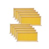 BeeCastle Medium Beehive Frames and Wax Foundations,10 Pack Honey Bee