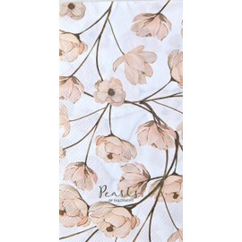 Pearls Of Parchment His Way Is Perfect Pretty Floral Scripture Napkins | 16 Count | 3 - Ply | Floral Design Bible Verse Napkins