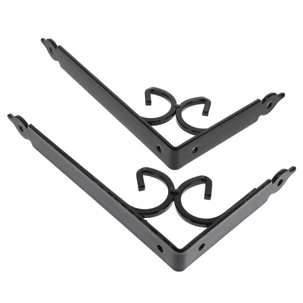 Kisangel Thickened Angle Bracket Set Wall Shelf Brackets 2pcs Floating
