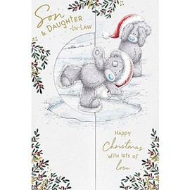 Me To You Bear Son & Daughter-In-Law Pop Up Christmas Card