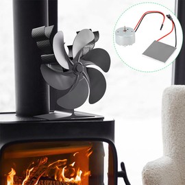Fireplace Fan Motor, Universal Fireplace Fan Generator, Thermoelectric Accessory Set, Sturdy Fixed Fireplace Fan Accessories for Heat Powered Stove Fans, Thermoelectric Generator Part Replacement