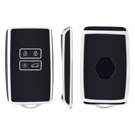 OFFCURVE Key Case with Key Fob Car Key Cover Key Case for Renault Clio Espace Master Talisman Megane Scenic Kadjar Captur Koleos Zoe Dacia Duster Sandero