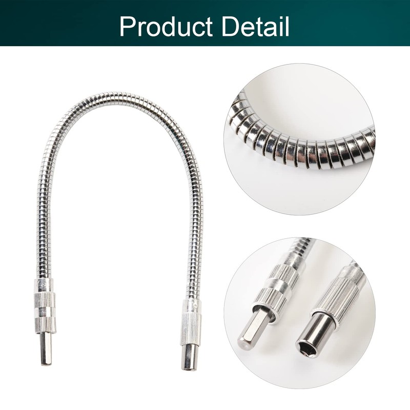 Hegebeck Flexible Extension Bar 1/4 Extension Bar Post Driver Adapter