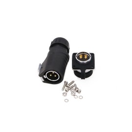 ZBLZGP LP20 3 Pin Waterproof Power Industrial Connector Male Plug Female Panel Socket Kit Quick Connect Cable 500V AC 30A for Auto Electric Bike