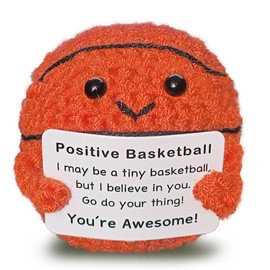 Zelaxeyi Funny Crochet Mini Basketball Gift for Basketball Lovers,Birthday Gifts for Men Women Basketballs Players Emotional Support Crochet