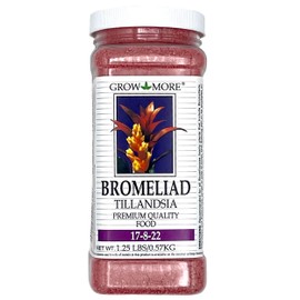 Grow More Bromeliad Tillandsia Food (17-8-22) - 1.25lbs of Water Soluble Air Plant Fertilizer - Slow Release Fertilizer for Outdoor & Indoor Plants - Air Plant Food for Vibrant Growth & Blooms