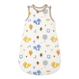 Baby Circle® Baby Sleeping Bag, Organic Sleeping Bags 100% Cotton, Portable Baby Blanket, Sleeping Bag for Babies, Changing Bag for Toddlers, Newborns, Infants, Girls, Boys, Owl | Squirrel
