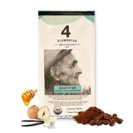 4 Elementos | Ground Specialty Coffee Colombian, 12 Oz, Honey, Sweet Chocolate & Brown Sugar Notes, Medium Roast, 100% Arabica from Colombia