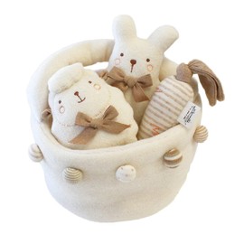 Amorosa mamma Amoro Samma Toy Nigi Basket Organic Cotton Rattle Rattle Stuffed Animal Rabbit Sheep Carrot Nigi Basket