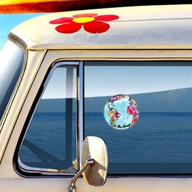 Earth Sticker Be The Change Planet Earth Decal by Megan J Designs ™ Laptops Windows Cars Vinyl Sticker