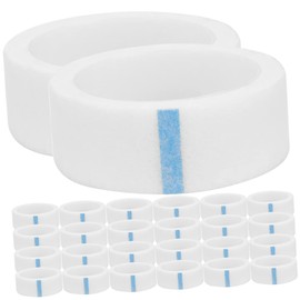 WOONEKY 30 Rolls Lash Tape for Eyelash Extensions 1.2cm Wide Professional Fabric Tape for Makeup Salon 4.3m Per Roll White
