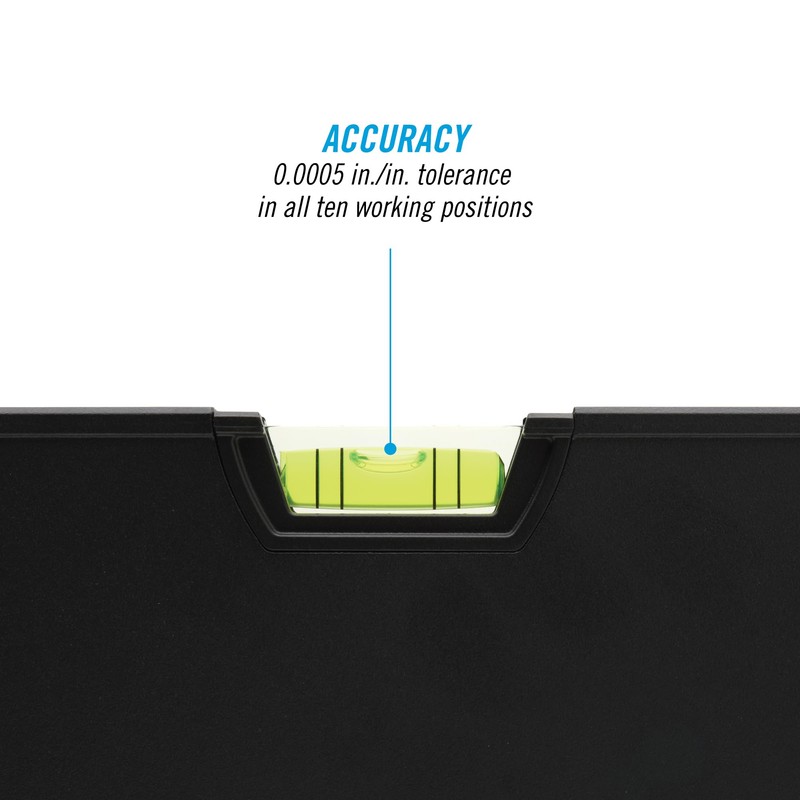 CHANNELLOCK 48-Inch, Professional-Grade Magnetic Aluminum Box Level with Solid Block