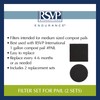 RSVP International Charcoal Compost Bin Filter 2-Piece Set Helps Keep
