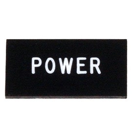 K4 Engraved"POWER" Toggle Switch Identification Dash Tag