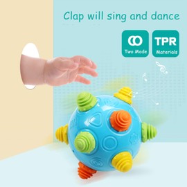DQTYE Baby Bouncing Jumping Sensory Ball Music Shake Dancing Ball Activation Developmental Toy for Boy and Girl
