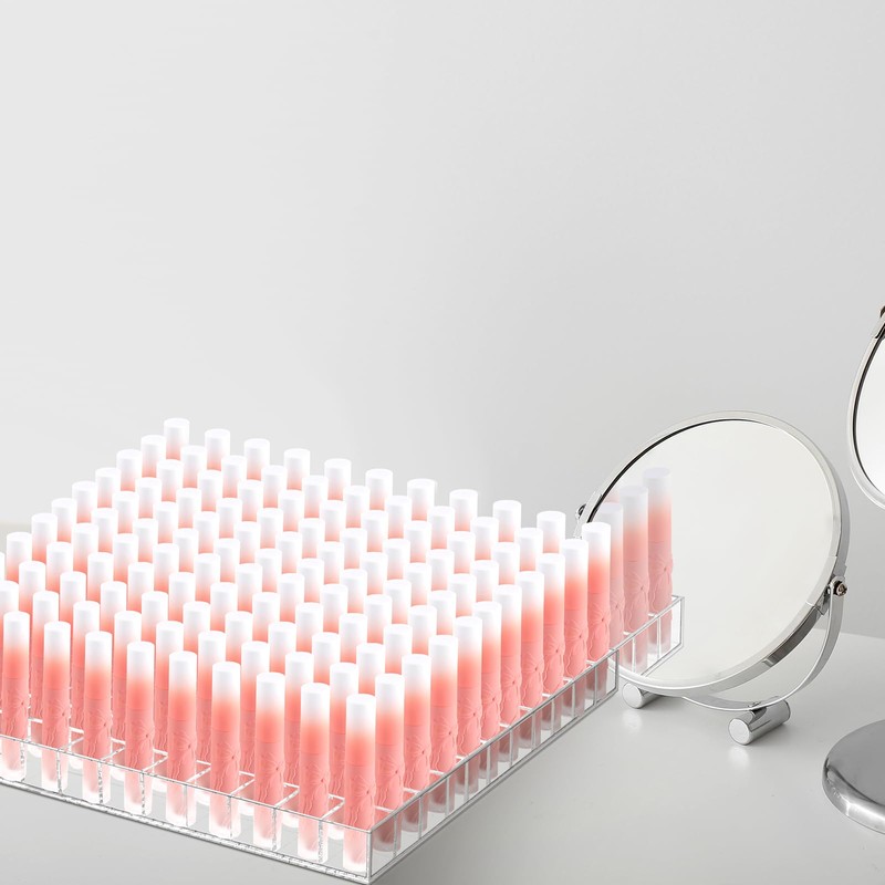 Mumufy Lipstick Holder Clear Acrylic Organizer Makeup Lip Gloss Organizer