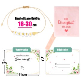 Pregnancy Announcement Grandma / Aunt Gift You Will Be Grandma/Aunt Bracelet Beads Bracelets Best Friend Adjustable Bracelet Surprise Postcard A Little Item for You Bag Pregnant