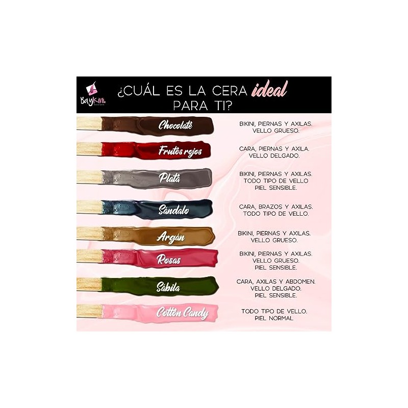 Cera Española Baykini En Pastillas Para Piel Sensible 500Gr (PLATA)