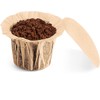 N/A Unbleached K Cup Disposable Paper Filters with Lid for