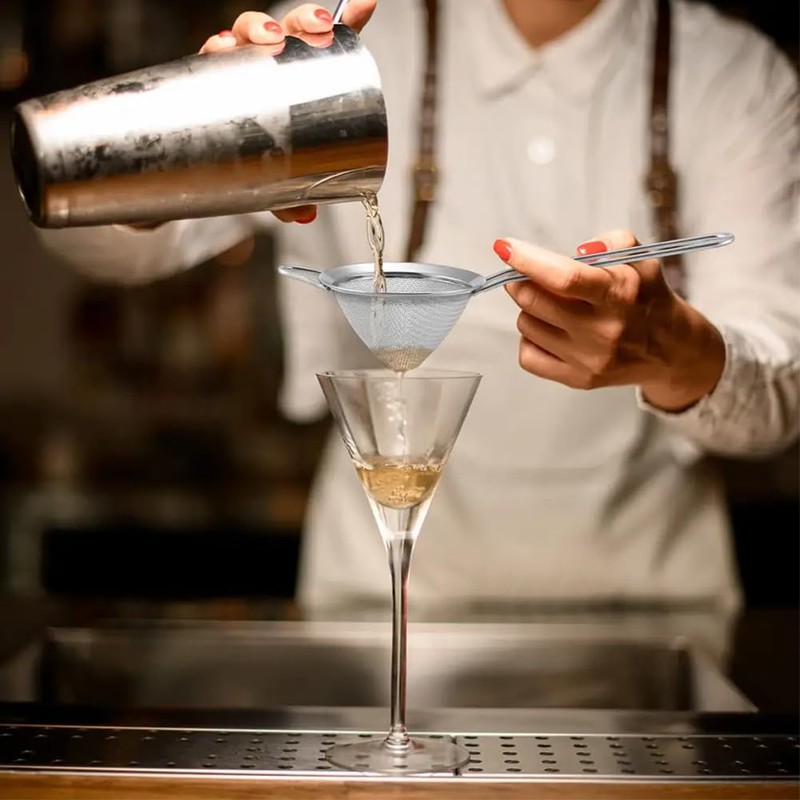 Mivanta 2Pcs Fine Mesh Conical Strainer with 1Pc Stainless Steel