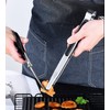 Camping Moon SJ10 BBQ Tongs, Tabletop Tongs, Stainless Steel, Charcoal