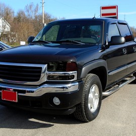 SPEC-D TUNING Smoke Headlights + Bumper Lights Compatible with 1999-2006 GMC Sierra 1500/2500/3500, Left + Right Pair Headlamps Assembly